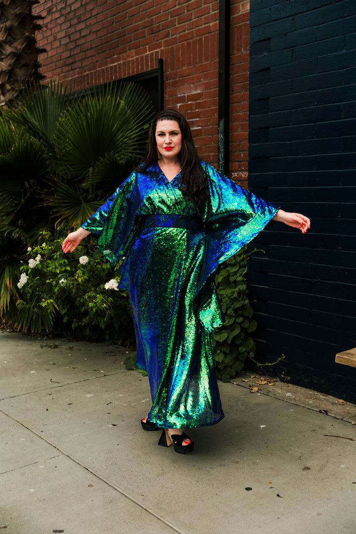 Runway Bohémienne Kimono Robe in "Elphaba”