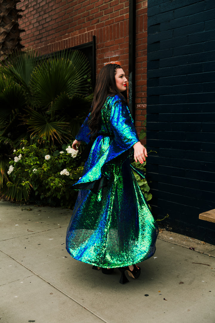 Runway Bohémienne Kimono Robe in "Elphaba”