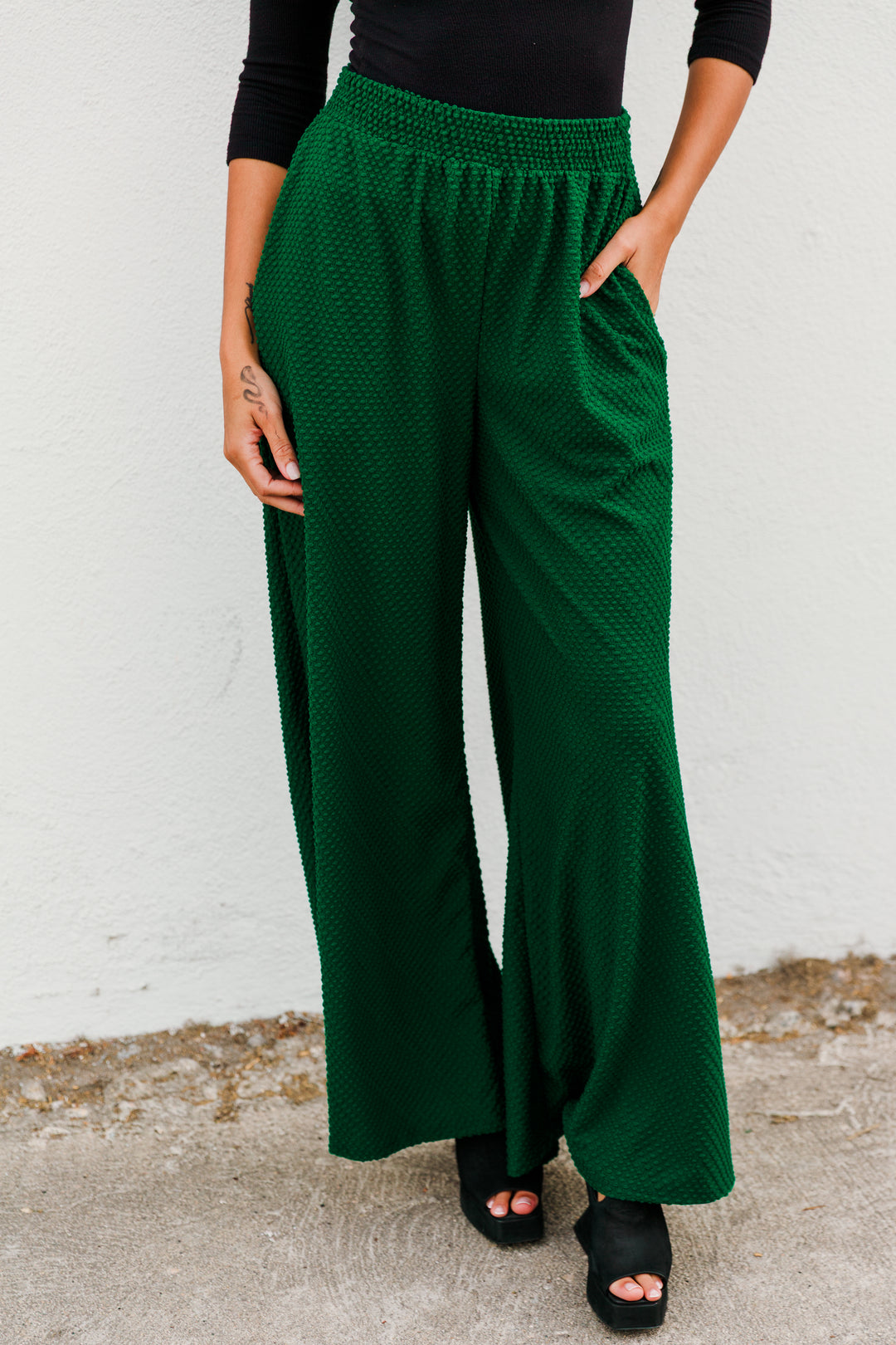 Muse Pants in “Dots" (Spruce)