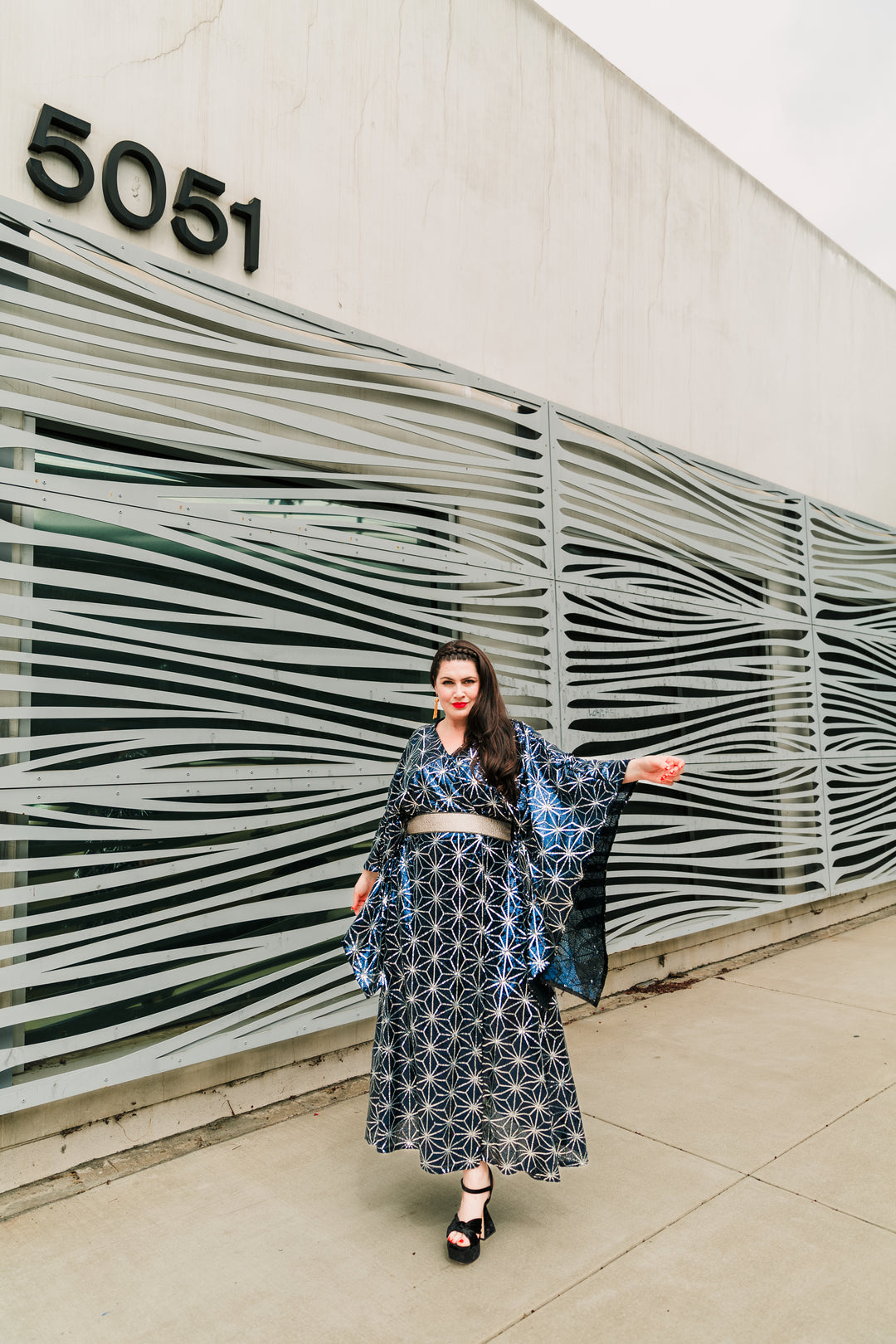 Runway Bohémienne Kimono Robe in "Celestial Beauty”