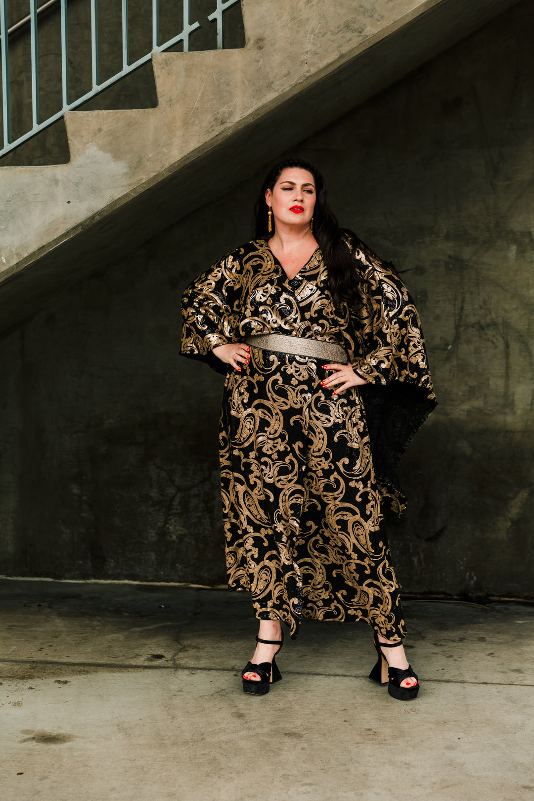 Bohémienne Kimono Robe in “Leda”