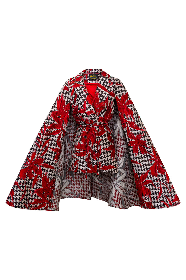 Jacquard Jape in "Piqué Houndstooth"
