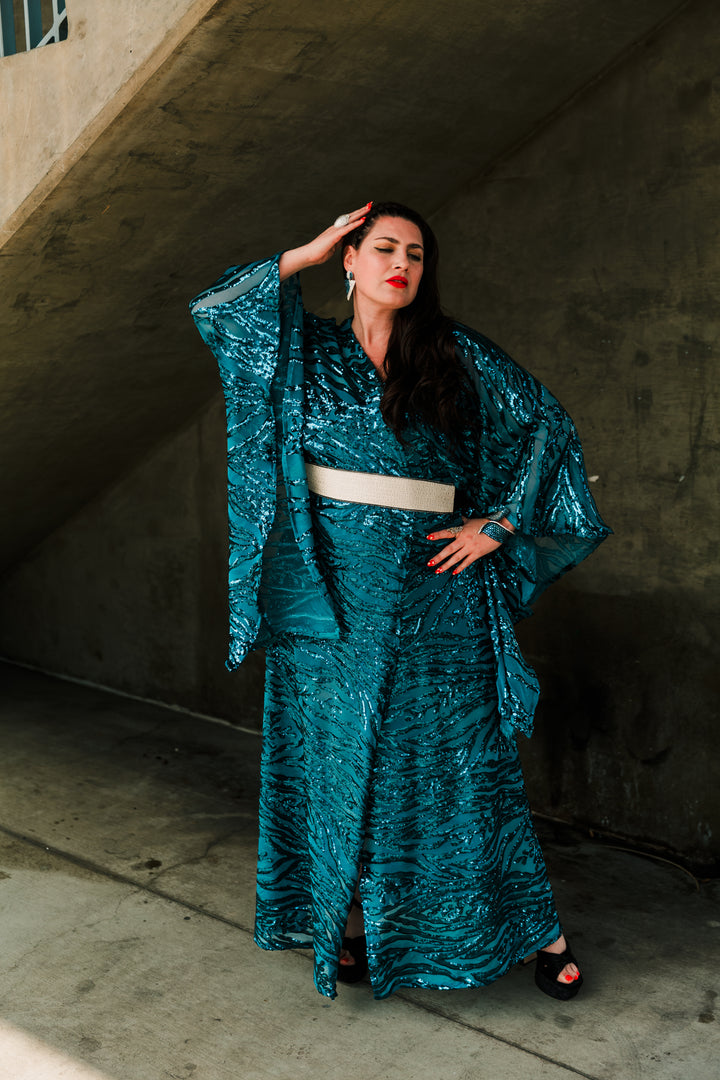 Runway Bohémienne Kimono Robe in “Lehnea”