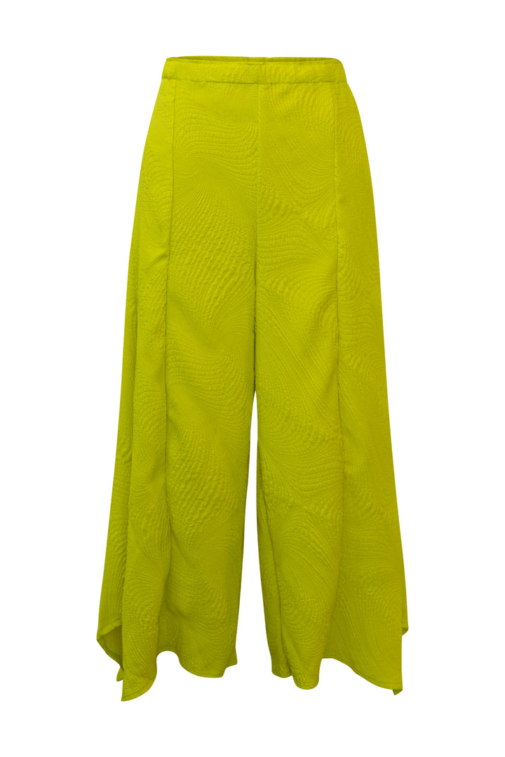 Slink Pants "Spiral Quilt" (Chartreuse)