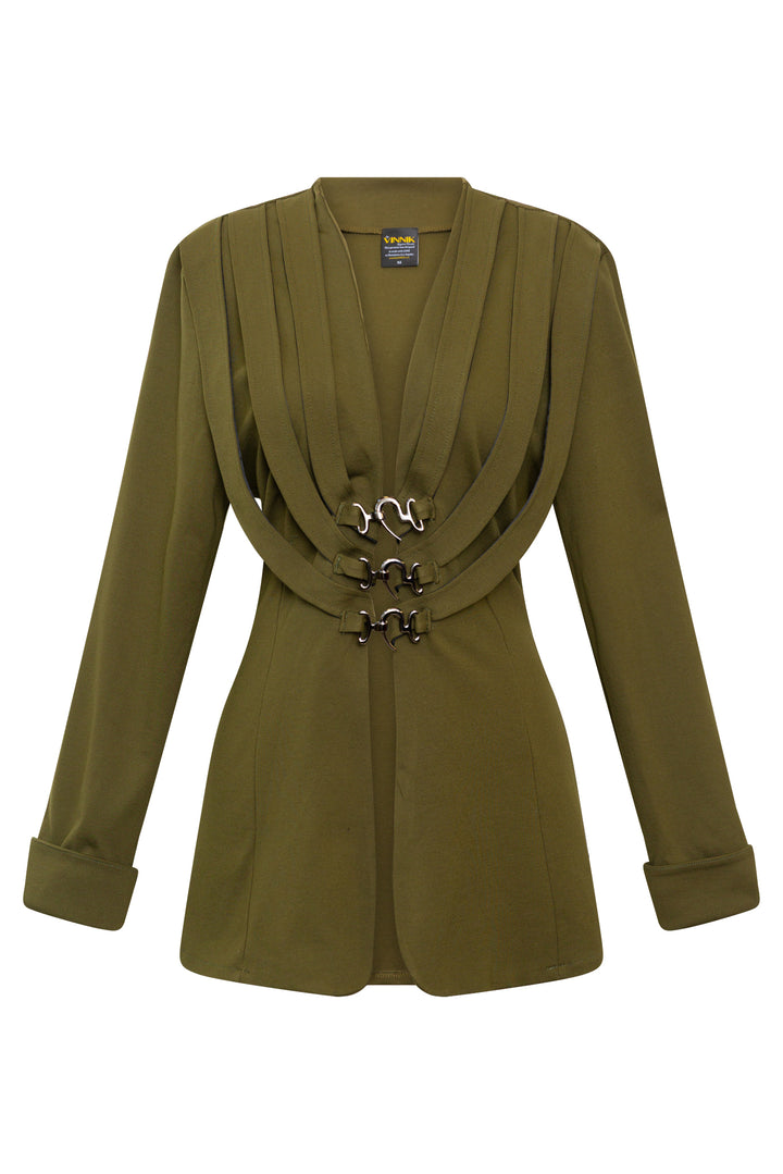 Sartorialist Ponte Blazer in "Olive”
