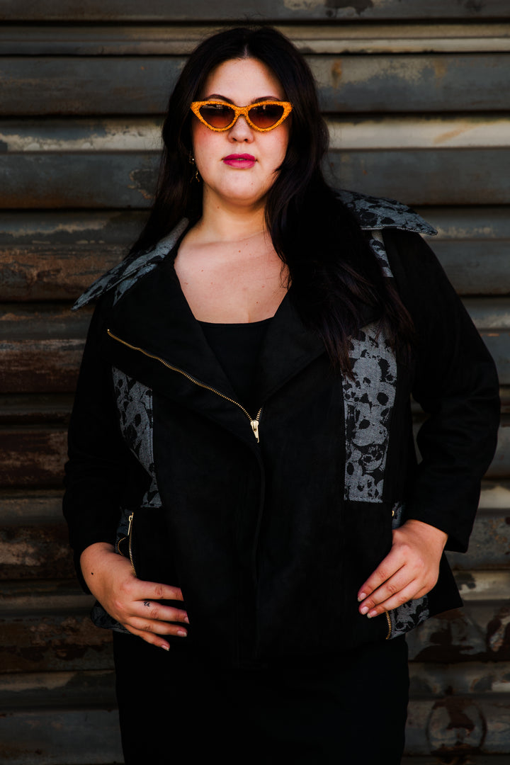 Moto Jacket in "Skulls"