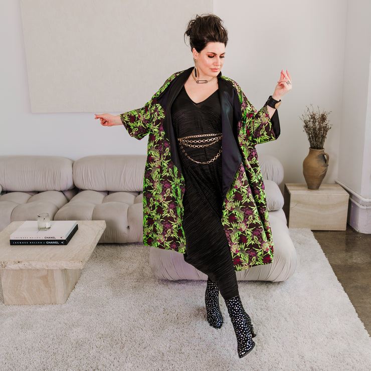 Reversible Opera Coat in "Daphne" (Purple)