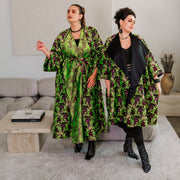 Parisian Coat in "Daphne" (Purple and Green)