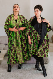 Parisian Coat in "Daphne" (Purple and Green)