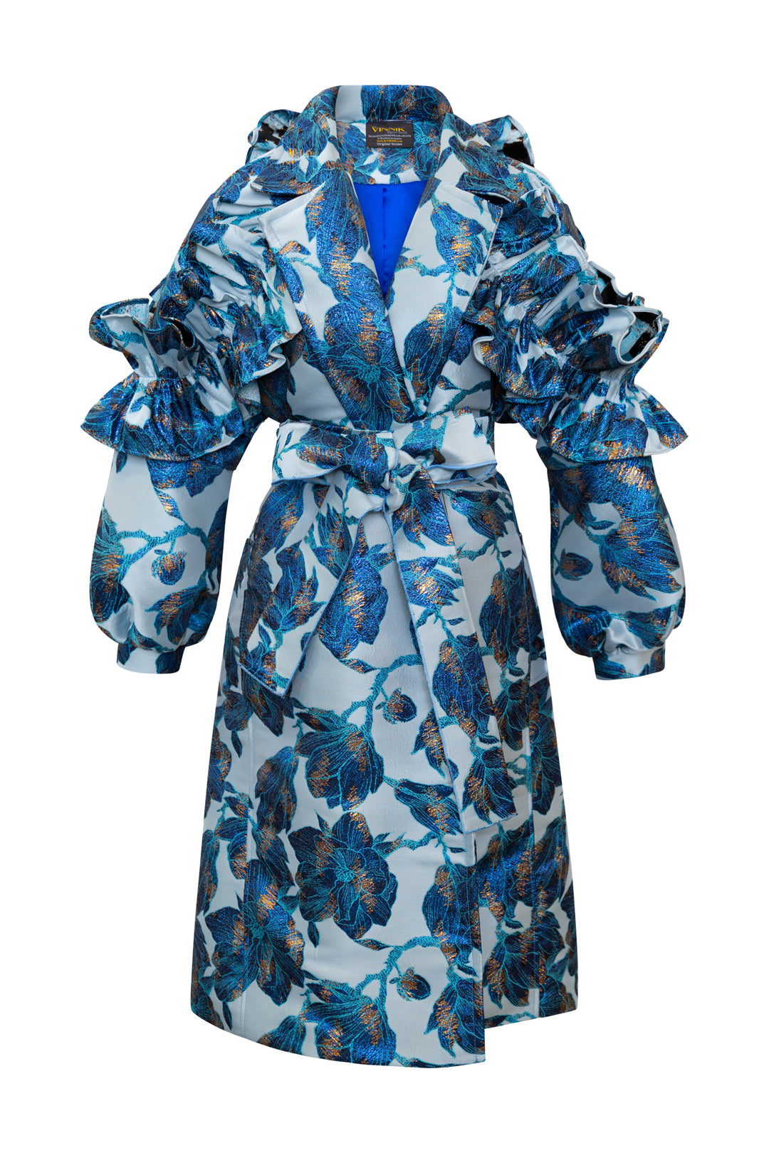 Ruffle Trench Coat in “Cendrillon”