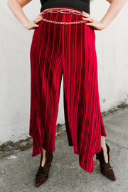 Slink Pants “Oxblood Velvet"