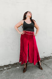 Slink Pants “Oxblood Velvet"