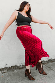 Slink Pants “Oxblood Velvet"