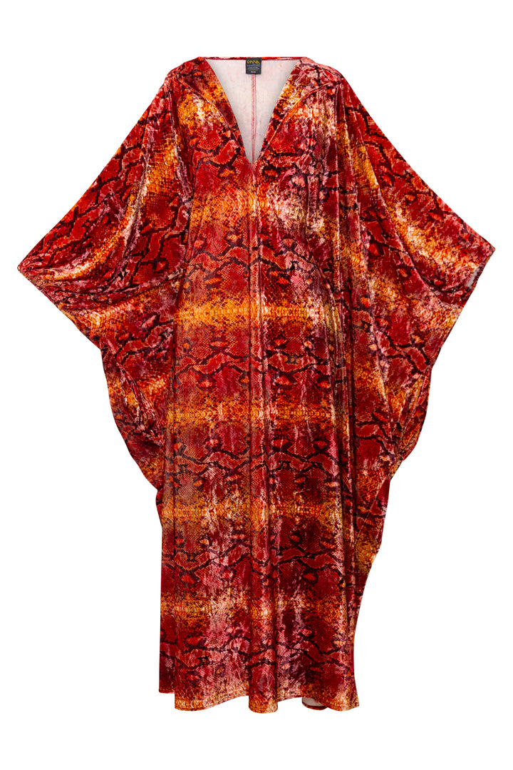 Glissando Kaftan in “Storeria" Velvet