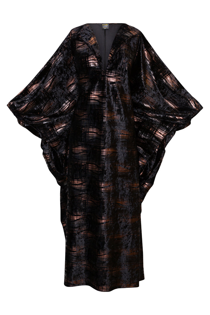 Glissando Kaftan in “Oro Rosa e Nero" Velvet