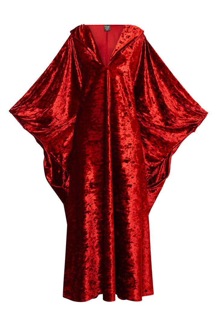 Glissando Kaftan in “Crushed Velvet" (Terracotta)