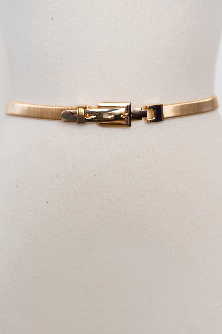 Buckle Elasticized Belt (Gold)