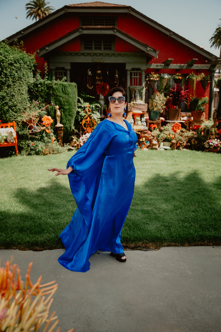 Glissando Kaftan in “Liquid Blue”