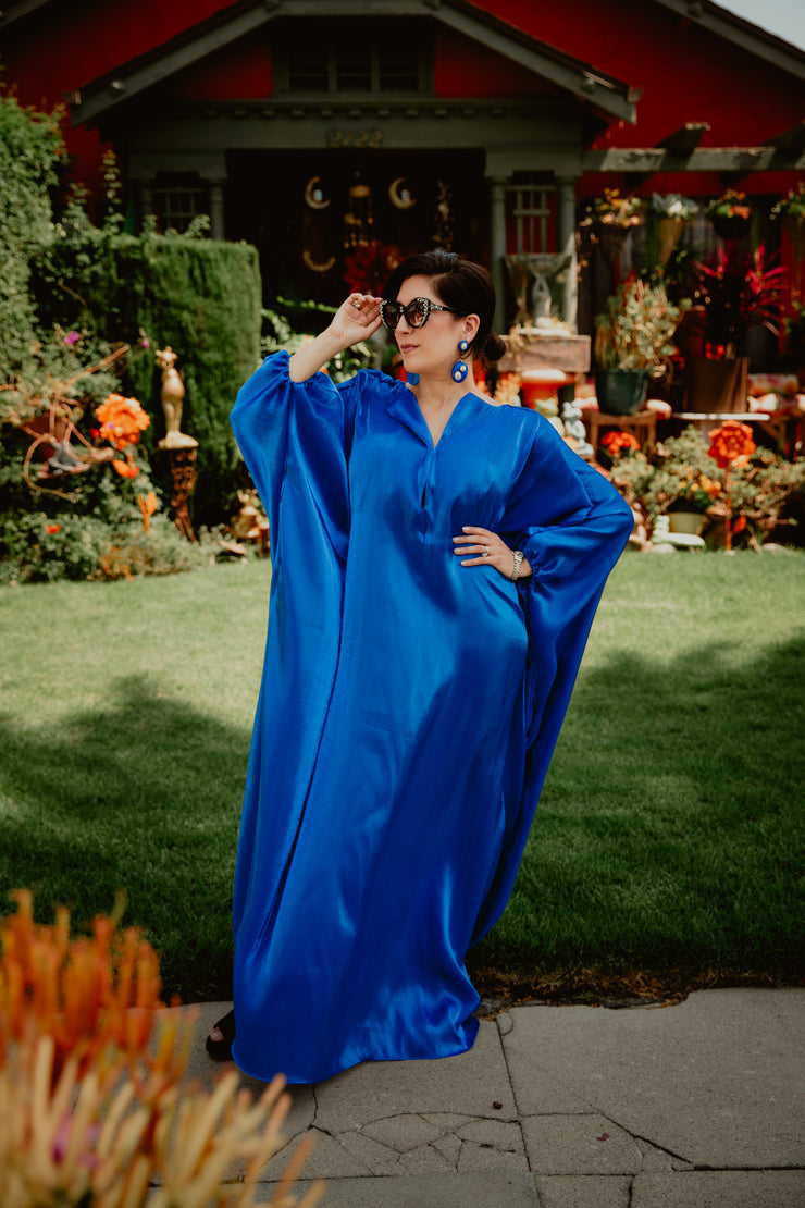 Glissando Kaftan in “Liquid Blue”