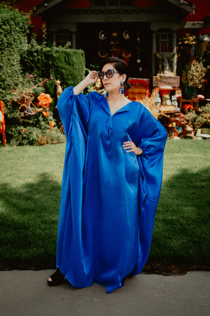 Glissando Kaftan in “Liquid Blue”