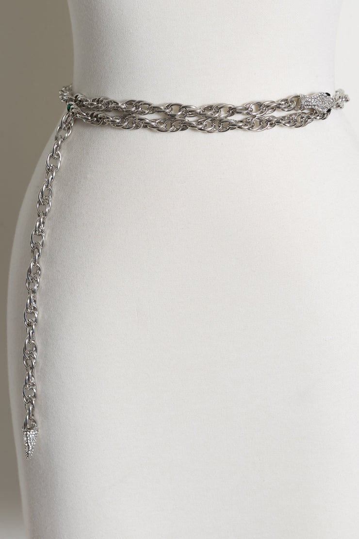 Snake Chain Belt (Silver)
