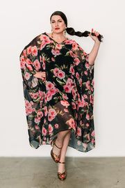 Kaftan in "Peony on the Balcony" (Midi)