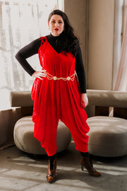 Poiret Jumpsuit in "Red Slink"