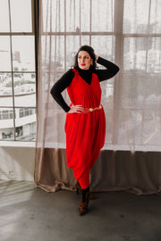 Poiret Jumpsuit in "Red Slink"