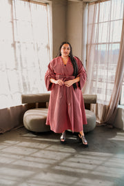 Parisian Coat in "Cosi fan Tutte" (coral)