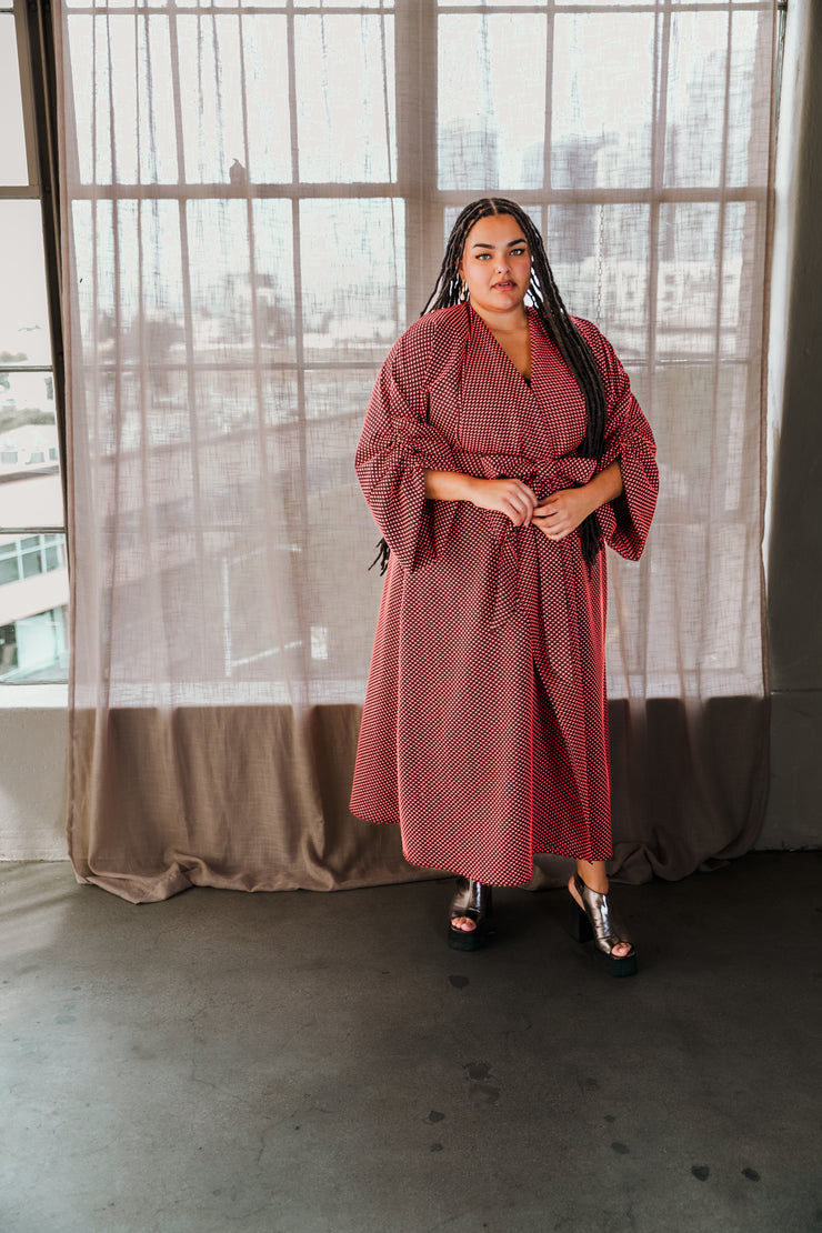 Parisian Coat in "Cosi fan Tutte" (coral)