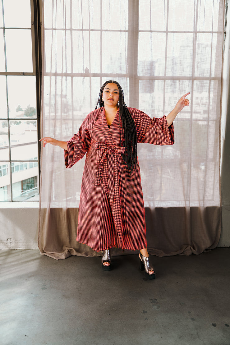 Parisian Coat in "Cosi fan Tutte" (coral)