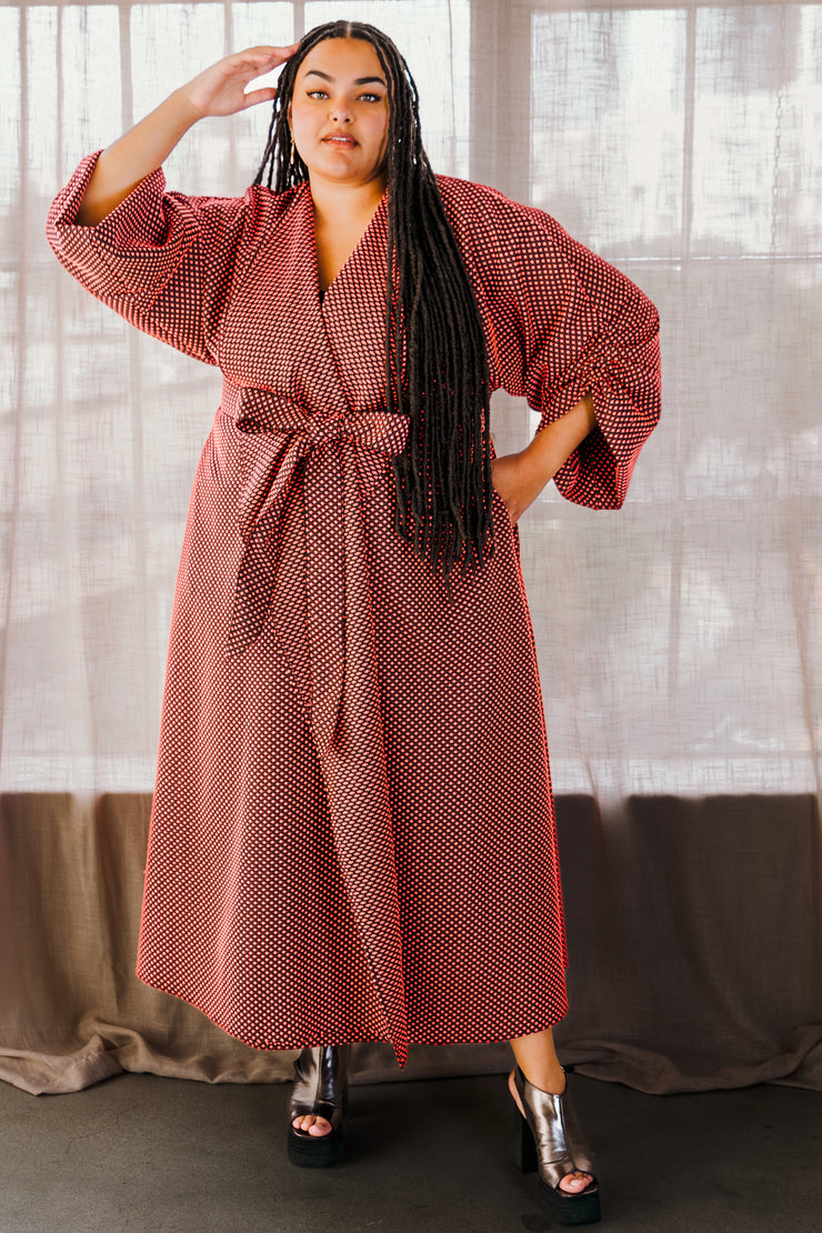 Parisian Coat in "Cosi fan Tutte" (coral)