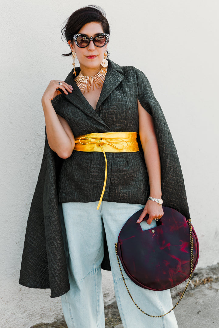 Jacquard Jape in "Turandot" (Black)