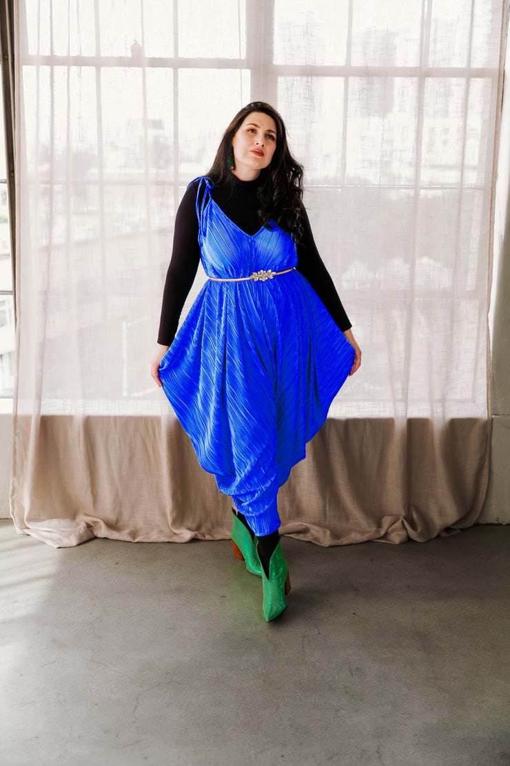 Poiret Jumpsuit in "Blue Slink"