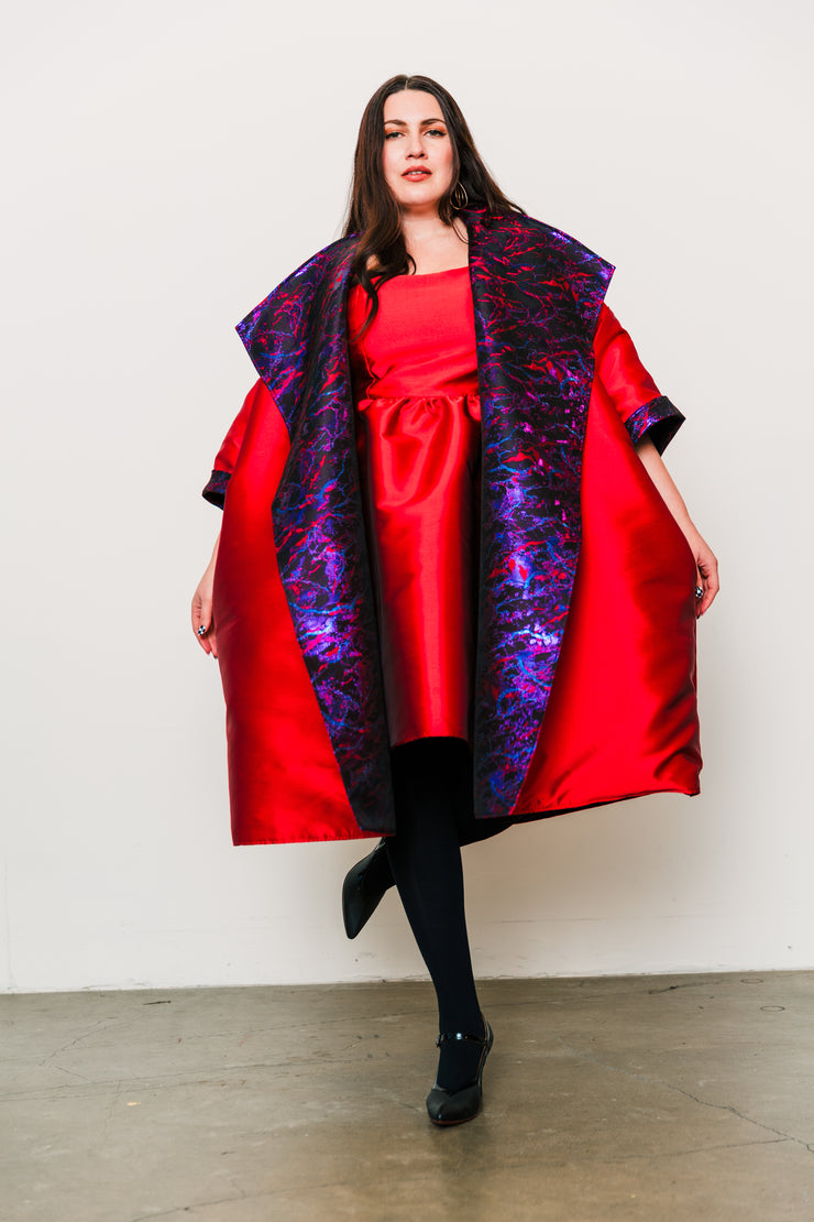 Reversible Opera Coat in "Brunette"