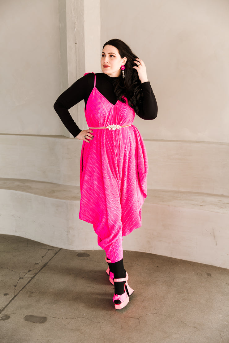 Poiret Jumpsuit in "Pink Slink"