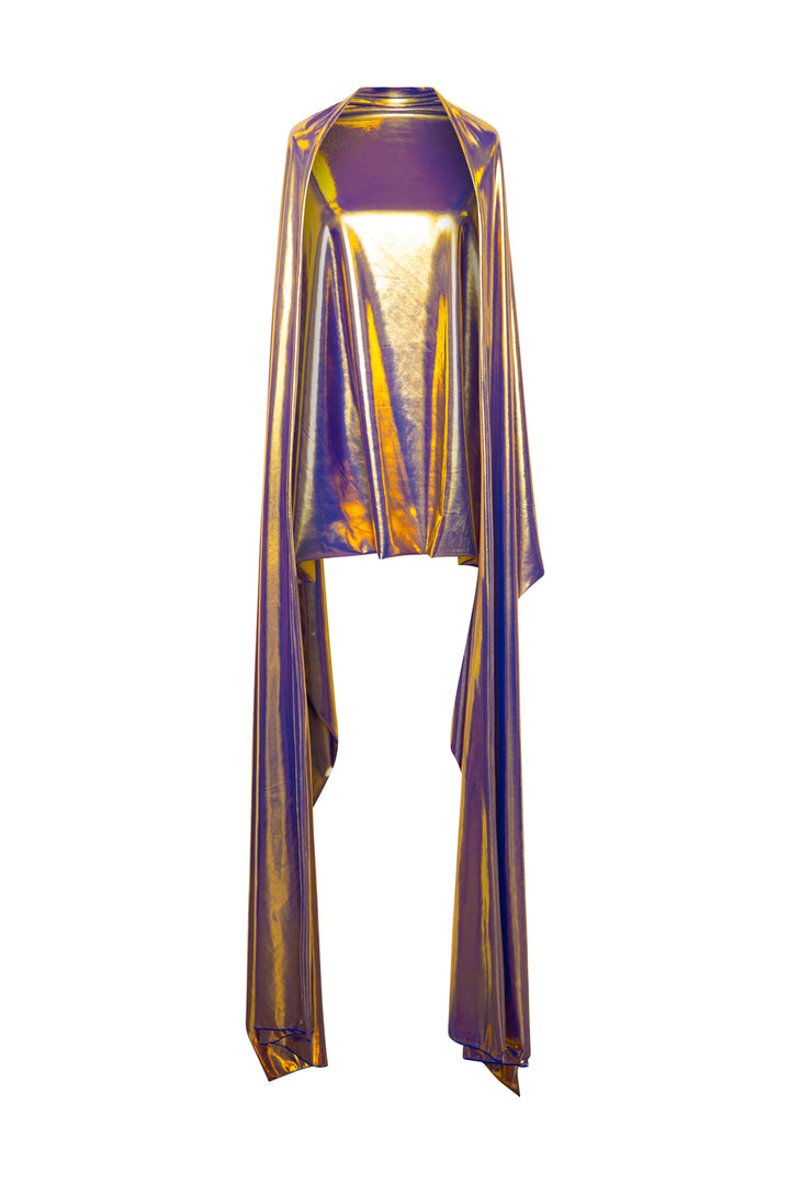 Blanket Scarf in "Disco Fever" (Blue)