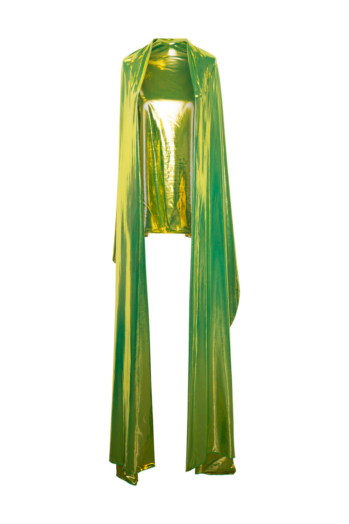 Blanket Scarf in "Disco Fever" (Green)