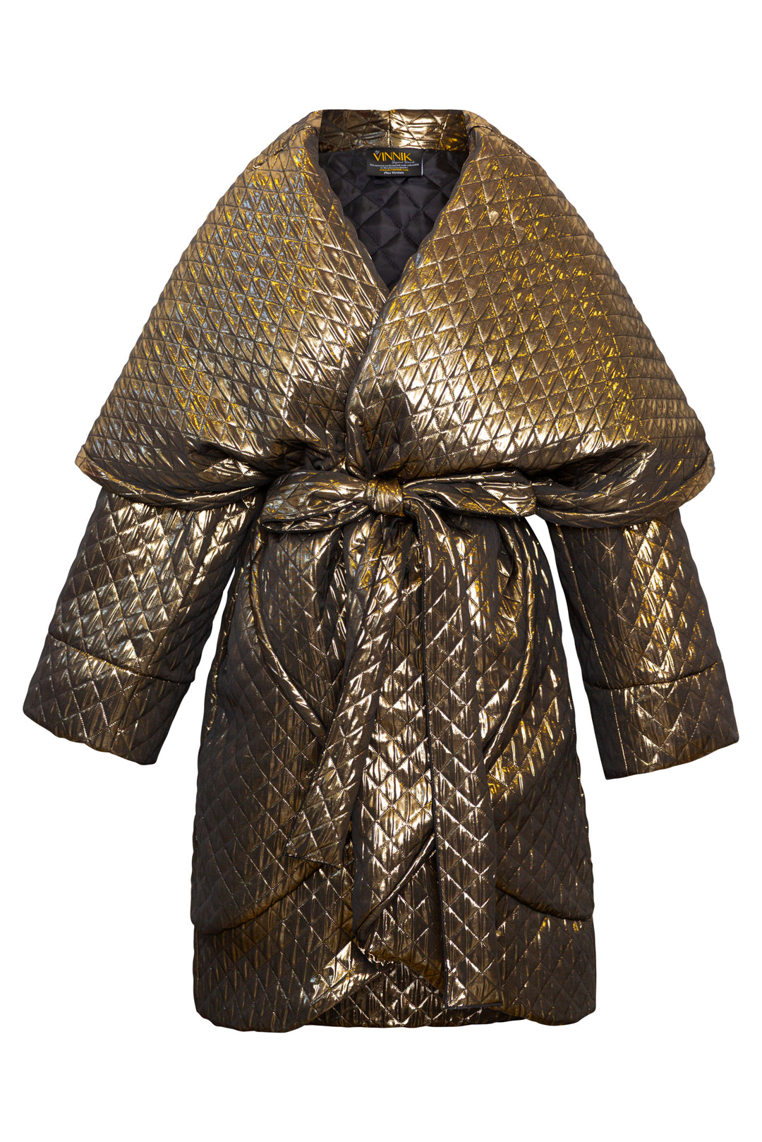 Cocoon Coat in "Gold Quilt"