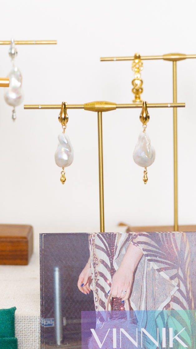 A&O Big Baroque Earrings