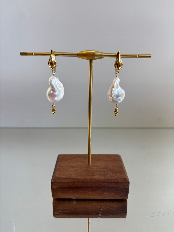 A&O Big Baroque Earrings