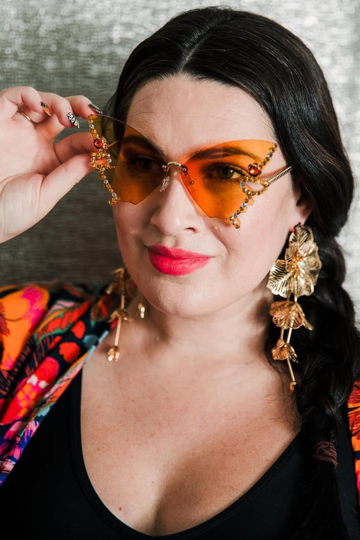 Sunglasses "Butterfly Beauty" (Yellow)