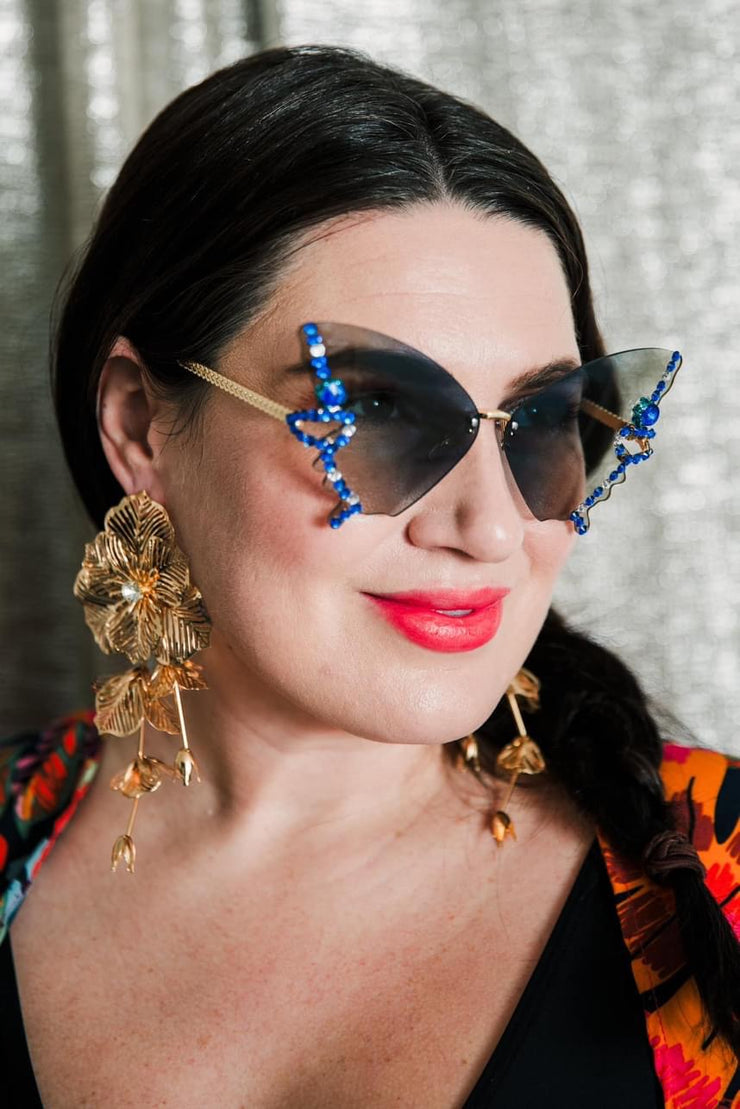 Sunglasses "Butterfly Beauty" (Blue)