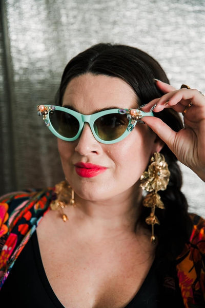 Sunglasses "Cat Eye" (Seafoam)