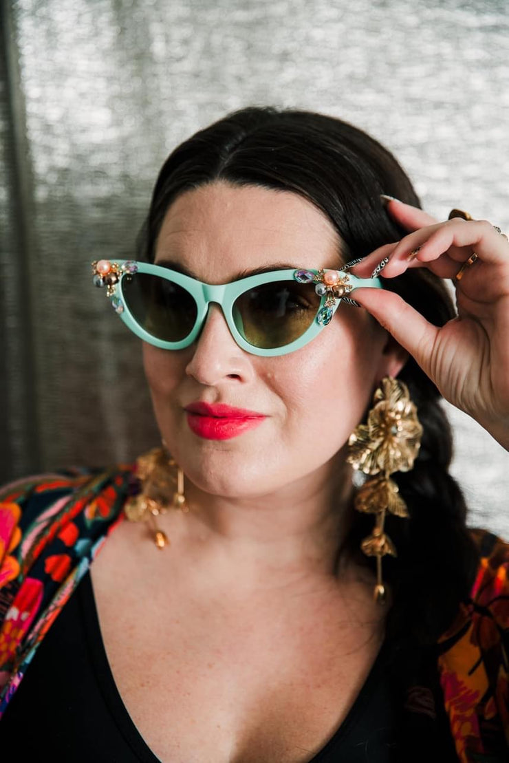 Sunglasses "Cat Eye" (Seafoam)