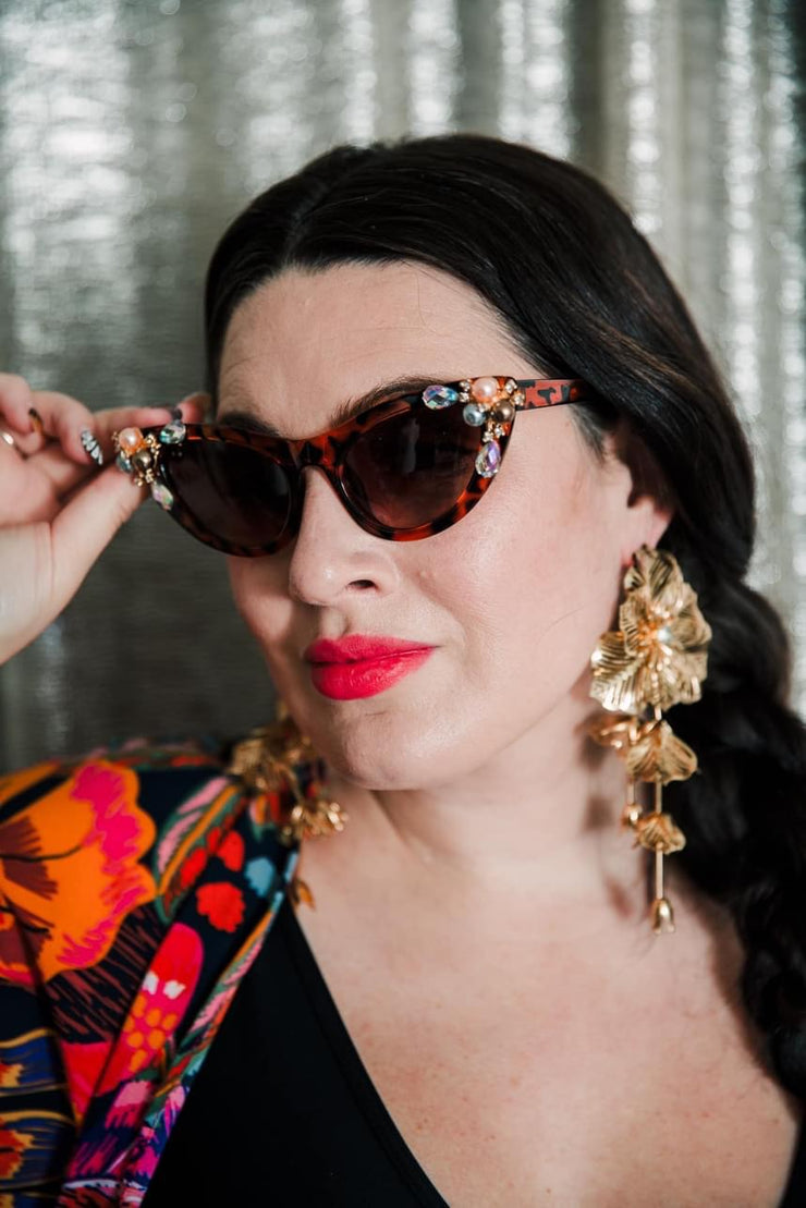 Sunglasses "Cat Eye" (Leopard)