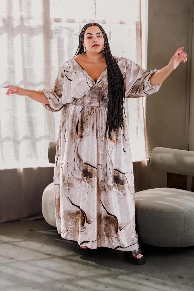 Colla Voce Dress “Molten Gold”