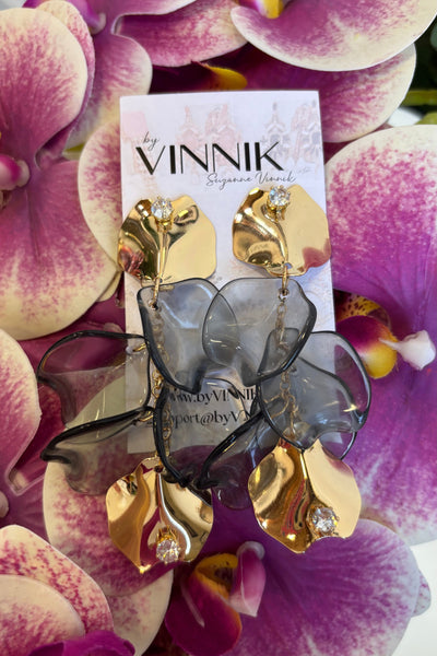 Smoke Petals Earrings