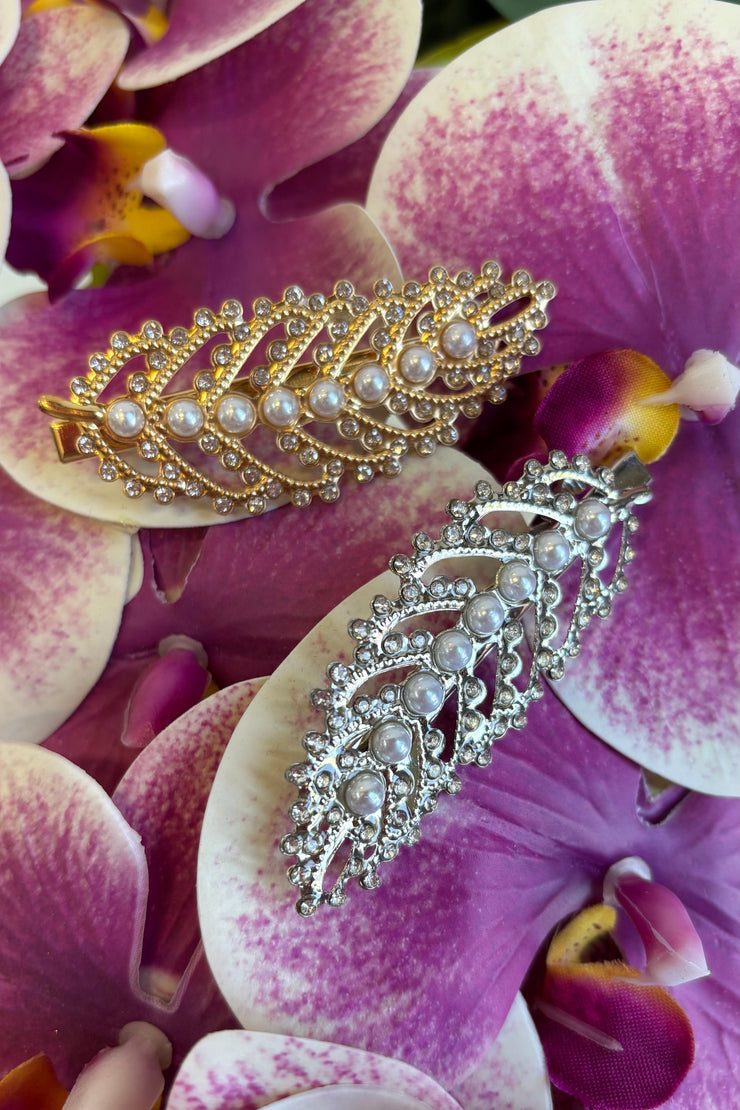 Leaf Pearl Hairclip