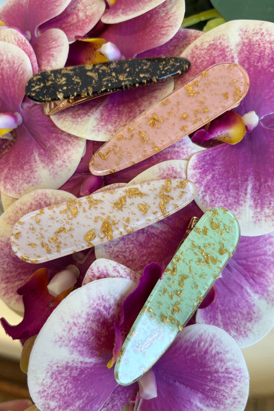 Gold-Flecked Hairclip